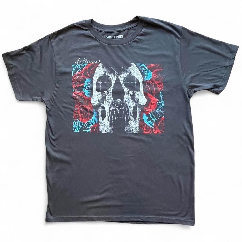Deftones skull roses graphic band